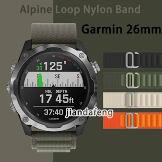 สายนาฬิกาข้อมือ ไนล่อน โพลีเอสเตอร์ สําหรับ Garmin Descent Mk2i 2 1