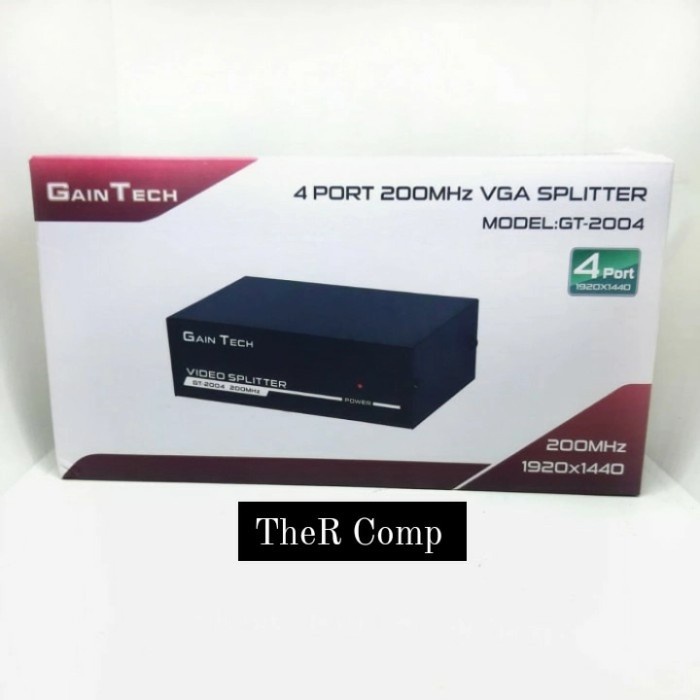 VGA Splitter 4 Port Gaintech Adapter Spliter