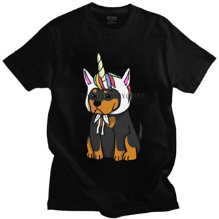 Men t shirt Rottweiler Unicorn T Shirt  Pure Tshirt Graphic Tee Tops Short Sleeve Metzgerhund Dog Lover  Fitted Ap_04