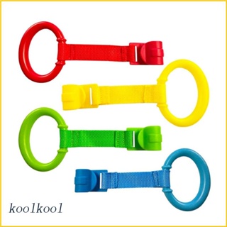 Koolool Playpen แหวนดึง 4 ชิ้น / เซต ขาตั้ง เด็กหัดเดิน เครื่องมือแหวน เปล ตะขอ สําหรับเด็กผู้หญิง เด็กผู้ชาย เด็กวัยหัดเดิน แหวนฝึก P