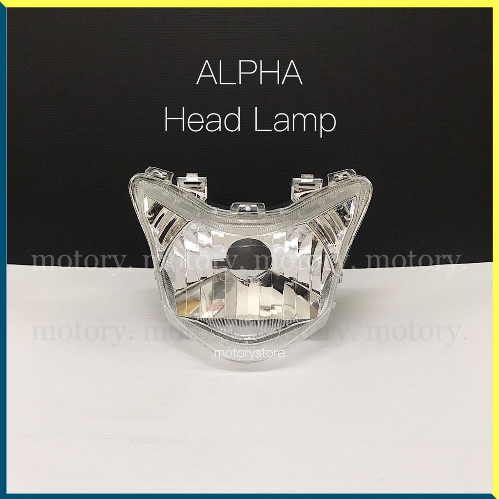 HONDA ALPHA - HEAD LAMP (CLEAR/SMOKE) WAVE ALPHA110 WAVEALPHA ALPHA 110 ALPHA110 LAMPU DEPAN