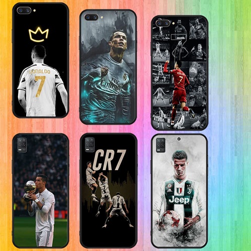 นุ่มสีดํา OPPO A3S A5 A37 Neo 9 A57 4G A5S A7 A59 F1s A77 F3 A83 A1 A1K Ronaldo T เคสโทรศัพท์