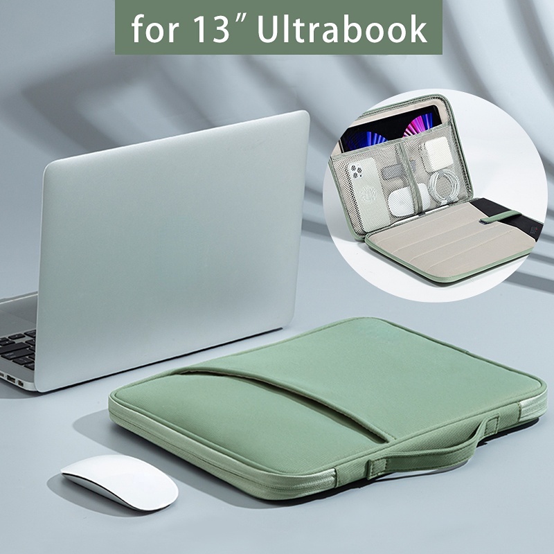 กระเป๋าใส่แล็ปท็อป 13.3 นิ้ว กันกระแทก สําหรับ iPad Pro 12.9 Macbook Air 13 M1 Chip A2337 Mac Pro 13 A2681 A2338 A2442 2023
