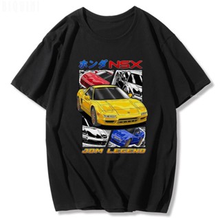 เสื้อยืดแขนสั้นลําลอง ผ้าฝ้าย พิมพ์ลายกราฟฟิคมังงะ JDM Honda NSX สไตล์ญี่ปุ่น ฮาราจูกุ แฟชั่นฤดูร้อน สําหรับผู้ชาย