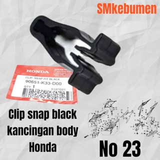 Klip คลิปหนีบตัวถัง สีดํา สําหรับ honda CBR 150r k45g