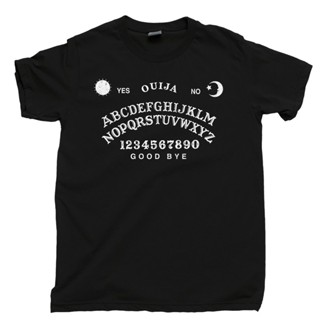 Qiuy5 [พร้อมส่ง] เสื้อยืดแขนสั้น พิมพ์ลาย Ouija Board Mystifying Oracle Talking Spirit Planchette Seance Ghost พลัสไซซ์