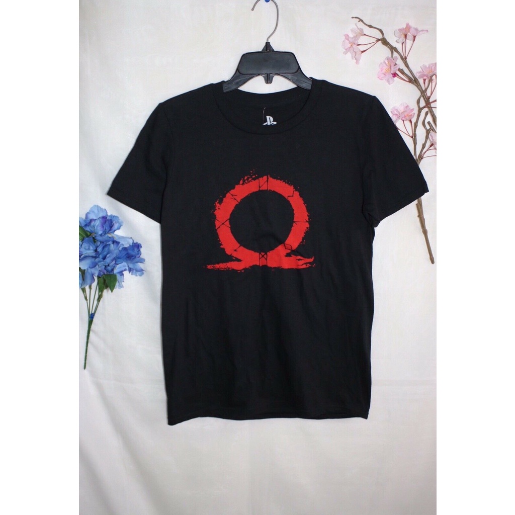  NWT Playstation God Of War 4 Viking Serpent Logo Men's Black T-Shirt S N2sb_02