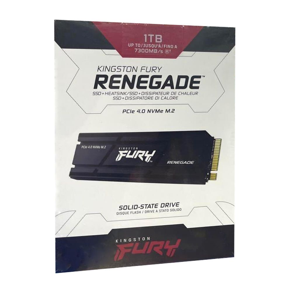 Kingston FURY Renegade 1TB PCIe 4.0 M.2 2280 SSD with Heatsink - PS5 Compatible