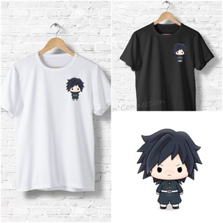 Cute Demon Slayer Stylish Characters T-Shirt 100% Cotton Unisex Men Baju T-Shirt Lelaki Giyu Inosuke Shinobu_08