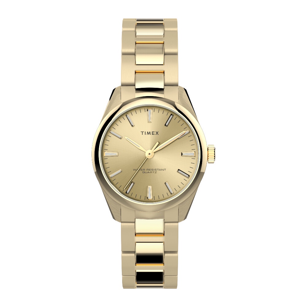 Timex TW2V26200 TREND นาฬิกาข้อมือผู้หญิง สายสแตนเลส Gold-Tone หน้าปัด 32 มม.