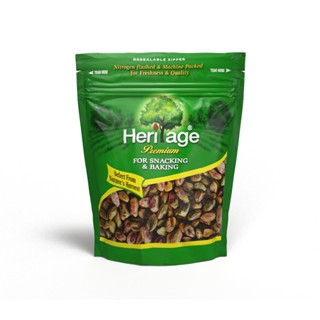 เฮอริเทจ ก.HERITAGE พิสทาชิโอดิบกะเทาะเปลือก 250RAW PISTACHIOS MEAT250G.