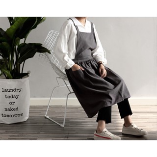 BBB Korean Style Apron Housework Flower Shop Resturant Art Kitchenwear