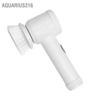  Aquarius316 เครื่องขัดพื้นไฟฟ้าพร้อมหัวแปรงแบบถอดเปลี่ยนได้ 3 หัว แปรงทำความสะอาดไฟฟ้าสำหรับหน้าต่างอ่างล้างจานกระเบื้องห้องน้ำ