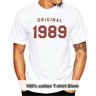 Cotton T-Shirt 30th Birthday Mens T Shirt Graphic Fathers Day Gifts For Daddy s 1989 Fashion 100% Clothes Summer _03