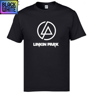 เสื้อยืดใหม่ Linkin Park พิมพ์ผู้ชายเสื้อยืดผ้าฝ้ายเสื้อยืดคอกลมสำหรับผู้ชายสีดำสีขาวด้านบน Tee ตลก Hipster Rock Band