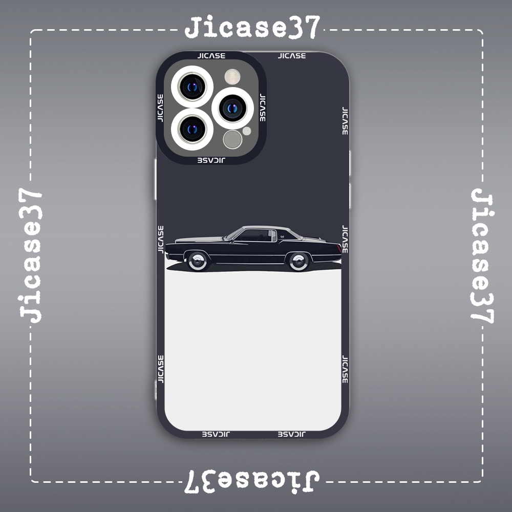 Jicase Cadillac Eldorado Square Edge iphone Case การ์ตูน Supercar
