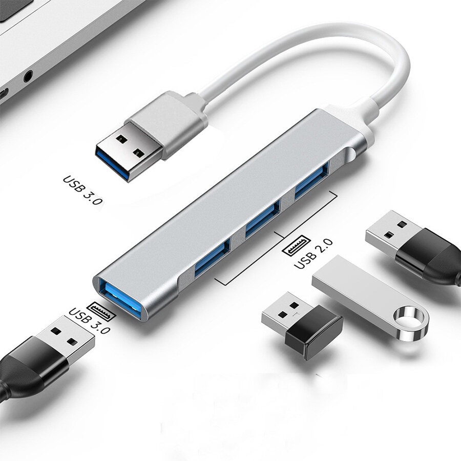 USB HUB ความเร็วสูง 4 พอร์ตฮับ USB 3.0 Type-C HUB Adapter สำหรับ PC /NOTEBOOK /LABTOP อุปกรณ์เสริมคอมพิวเตอร์