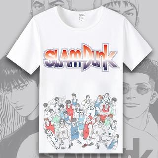 Slam Dunk T-shirt Sakuragi Flower Road Akagi Haruko Rukawa Maple Basketball Short Sleeve Anime Peripheral Clothes T_09