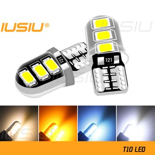 Iusiu T10 หลอดไฟ Led W5W 168 194 W5W 4014 ไฟอ่านหนังสือ ภายในรถยนต์ ด้านข้างกว้าง ช่องมองภาพ ป้ายทะเบียน ที่จอดรถ ซิลิกาเจล แผนที่ โคมไฟโดม