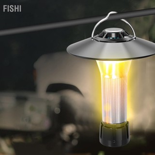 Fishi การดูดซับแม่เหล็กไฟตั้งแคมป์ประเภท C การชาร์จ 100lm LED โคมไฟตั้งแคมป์สำหรับการเดินป่าปีนเขา