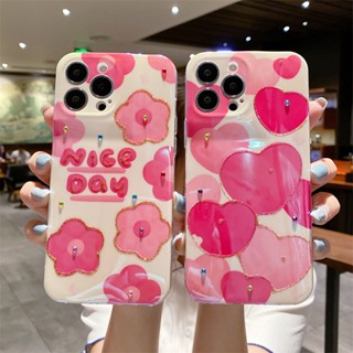 เคสโทรศัพท์มือถือ แบบนิ่ม ลายจุด ประดับเพชร ไล่โทนสีฟ้า สําหรับ iPhone 14 13 12 14 Pro Max iP11 iP14 Plus X Xr 7 8 Plus