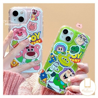 เคสโทรศัพท์มือถือนิ่ม ลายการ์ตูนเอเลี่ยน Buzz Lightyear หมีสตรอเบอร์รี่น่ารัก สําหรับ Xiaomi Redmi Note 8 10 11 10s 11s Redmi 10C 12C 9 A1 9 10A 9T 10 9A 9C NFC Note11 Note10s POCO F4