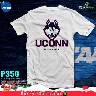 COLLEGE BALL UConn Huskies Gifo Shirt 100% cotton_04