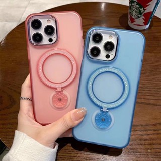 เคสโทรศัพท์มือถือแม่เหล็ก หมุนได้ 360 องศา กันกระแทก พร้อมขาตั้ง สําหรับ Iphone 14 13 pro max 14 pro max 14plus