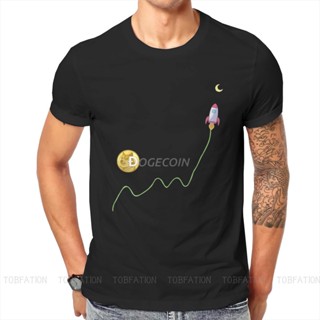 เสื้อยืดคอกลม พิมพ์ลายกราฟฟิค Fly to the Moon Essential Bitcoin สไตล์วินเทจ ขนาดใหญ่ สําหรับผู้ชาย_05