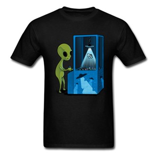 [S-5XL] Ufo Alien เสื้อยืดแฟชั่นคอกลมผ้าฝ้ายสําหรับออกกําลังกาย Ali_02