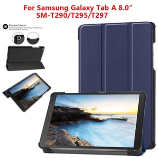 Case Samsung Galaxy Tab A 8.0 (2019) SM-T290 SM-T295 Tablet Ultra-thin PU Leather Case Adjustable Folding Stand Cover Magnetic Flat Cover