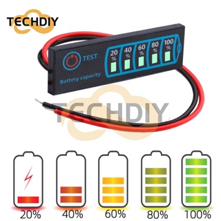 เครื่องทดสอบระดับแบตเตอรี่ลิเธียม 2S-8S 18650 Li-ion Lipo 5-30V หน้าจอ LCD