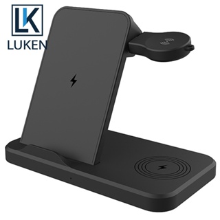 Luken แท่นชาร์จไร้สาย Qi ชาร์จเร็ว สําหรับ Samsung Galaxy Flip 4 S22 Ultra S21 S20 S10 Galaxy Watch 5 4 Active 2 Buds