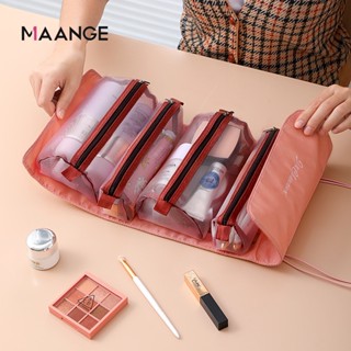 Maange 4in1 กระเป๋าเครื่องสําอาง กระเป๋าเครื่องสําอาง แบบพกพา