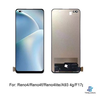 Tft หน้าจอสัมผัส LCD ไม่มีลายนิ้วมือ สําหรับ OPPO A93 4G Reno 4 Reno 4 Lite F17 Pro Reno 4F