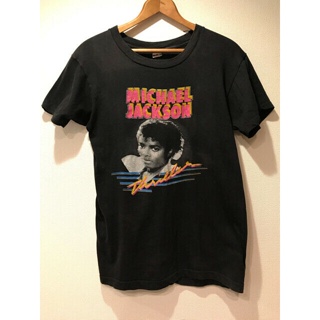 เสื้อยืด Michael Jackson Thriller สไตล์วินเทจ ยุค 80s ของแท้S-5XLS-5XL