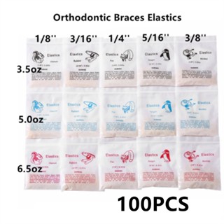 Set 100 teeth rubber wires 3.5 oz and 5.0 oz &amp; 6.5 oz 1/8 3/16 1/4 5/16 3/8 dentistry for dentistry