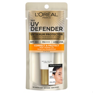 CORRECTPROTECT ลอรีอัลยูวีดีเฟนคอร์เร็คท์โพรเท็คท์15มลผลิตภัณฑ์ดูแลผิวหน้าLOREAL DEFENDER UV 15ML