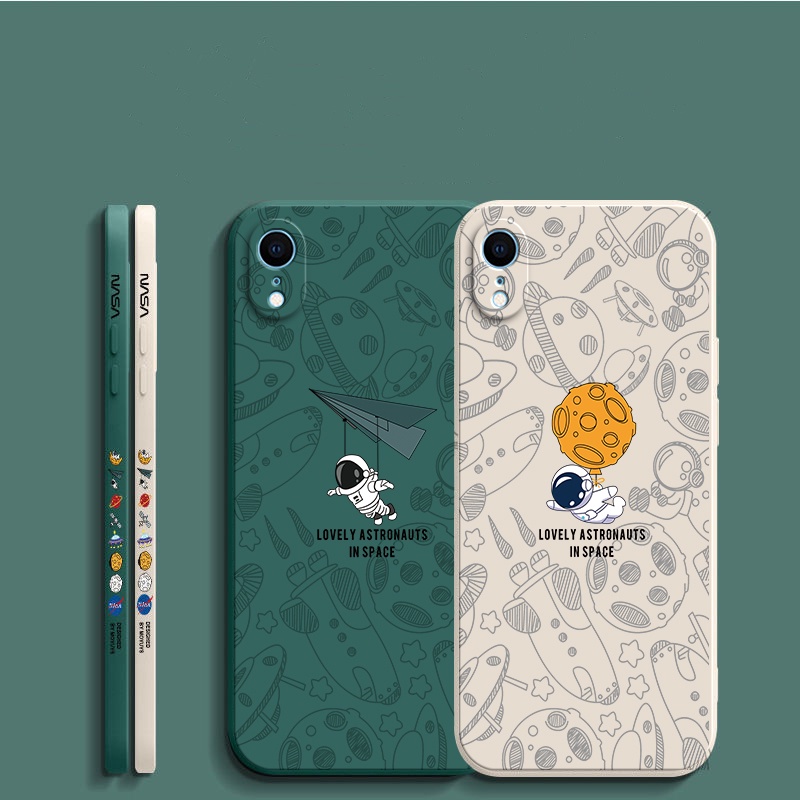 เคส iPhone xr Xs max iPhone 14 Pro max iPhone 13 Pro max iPhone 12 Pro max iPhone 11 Pro max เคสโทรศัพท์มือถือ ลายนักบินอวกาศ Nasa TKRC สําหรับ - รูปที่ 7