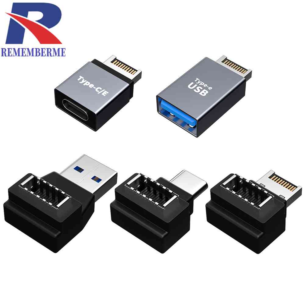 อะแดปเตอร์เชื่อมต่อเมนบอร์ด Type E เป็น Type C USB สําหรับคอมพิวเตอร์ตั้งโต๊ะ PC