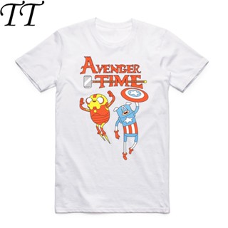 2019 S-4XL ผู้ชายผู้หญิงพิมพ์ Finn และ Jake Adventure Time Sitcoms เสื้อยืด Unisex สั้นแขนเสื้อ O - คอฤดูร้อนสบายๆแฟชั่น