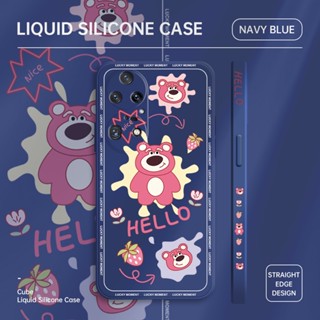 สําหรับ Huawei P10 Plus P20 Pro P30 Pro P30 Lite การ์ตูนหมี Lotso เคสโทรศัพท์ ซิลิโคนเหลว ฝาครอบเต็มรูปแบบ กล้อง เคสนิ่ม