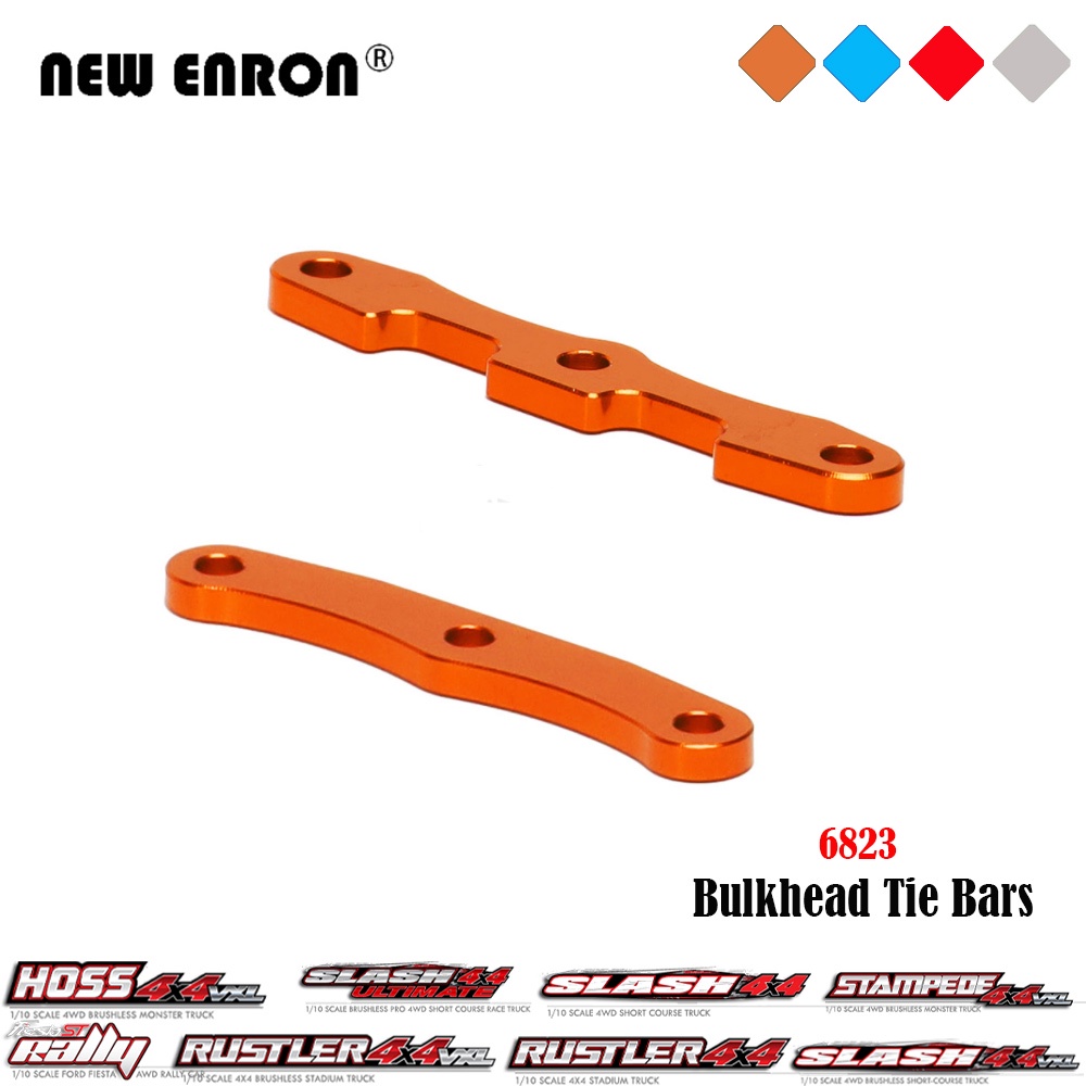 1Pc ด้านหน้าด้านหลังกั้นหลัง Tie Bars # 6823 Arm Brace อลูมิเนียมสำหรับรถยนต์ RC Traxxas 1/10 Slash 