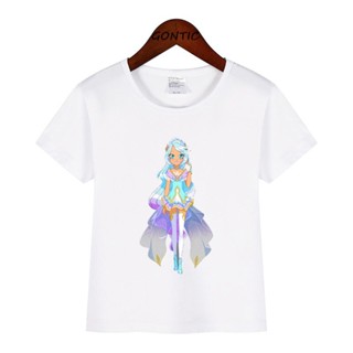 LoliRock Magical Girls T Shirt 2-14 Year Children Design Funny Cartoon Anime Great Kids Tshirt Short Sleeve Kids Cl_03