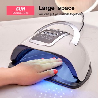 Sun X11 MAX โคมไฟเป่าเล็บเจล UV LED 280W พร้อมหน้าจอสัมผัส LCD ขนาดใหญ่ สําหรับทําเล็บ