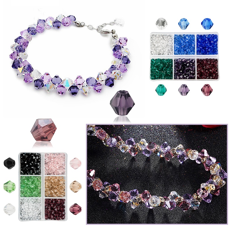 ขายส่ง ลูกปัดแก้วคริสตัลออสเตรีย 4 มม. 5238 สําหรับทําเครื่องประดับ 600 ชิ้น