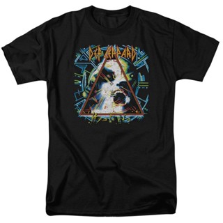 Sanc6 [พร้อมส่ง] เสื้อยืดผ้าฝ้าย 100% พิมพ์ลาย Def Leppard Rock HYSTERIA โอเวอร์ไซซ์ ของขวัญคริสต์มาส สําหรับผู้ชาย XS-6