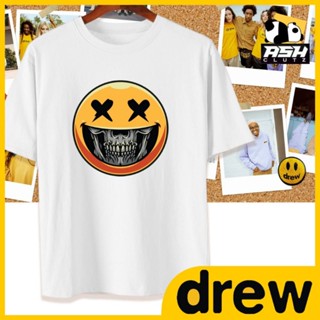 DREW SCARY SMILEY SKULL PRINT TSHIRT UNISEX COTTON_01