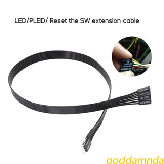 Godd สายเคเบิลต่อขยายพาวเวอร์ SW สําหรับเมนบอร์ดสวิตช์ HDD LED PLED Reset SW Line 100 ซม.