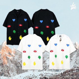 Urthe - เสื้อเชิ้ต แขนสั้น ปักลายทั้งตัว  รุ่น WILD LIFE SHIRT_04